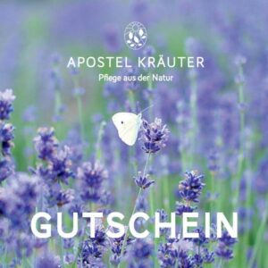 Gutschein mit Motiv Lavendel von unseren eigenen Feldern
