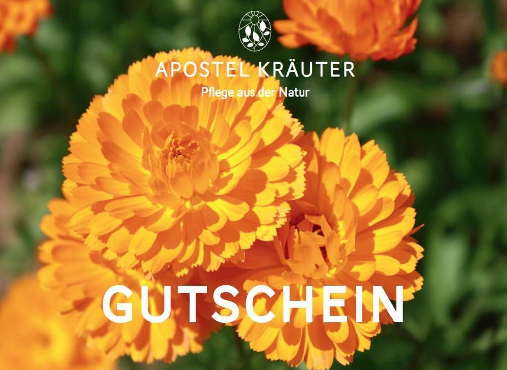 Gutschein mit Motiv Ringelblumen von unseren eigenen Feldern